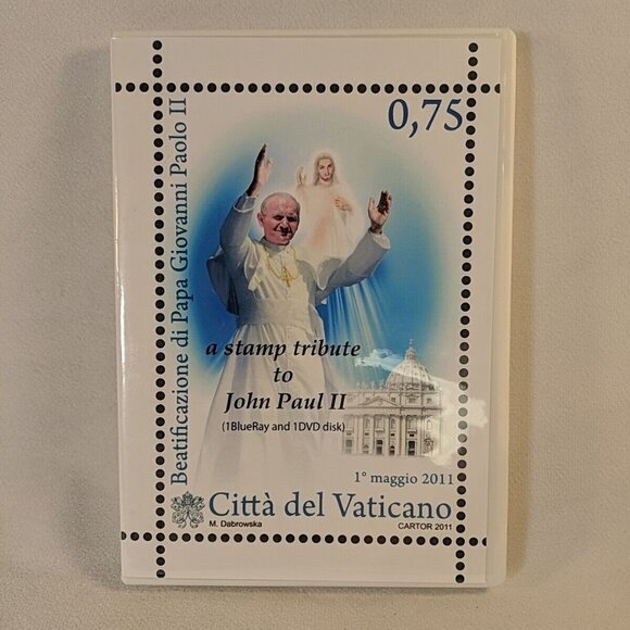 A Stamp Tribute to John Paul II 2 Second DVD Blu-Ray 2011 Knights of Columbus - Picture 1 of 6